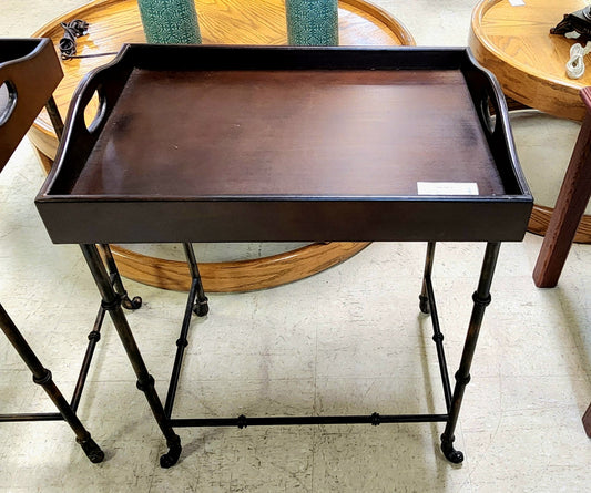 HOBBY LOBBY Brown Wood ACCENT TABLE