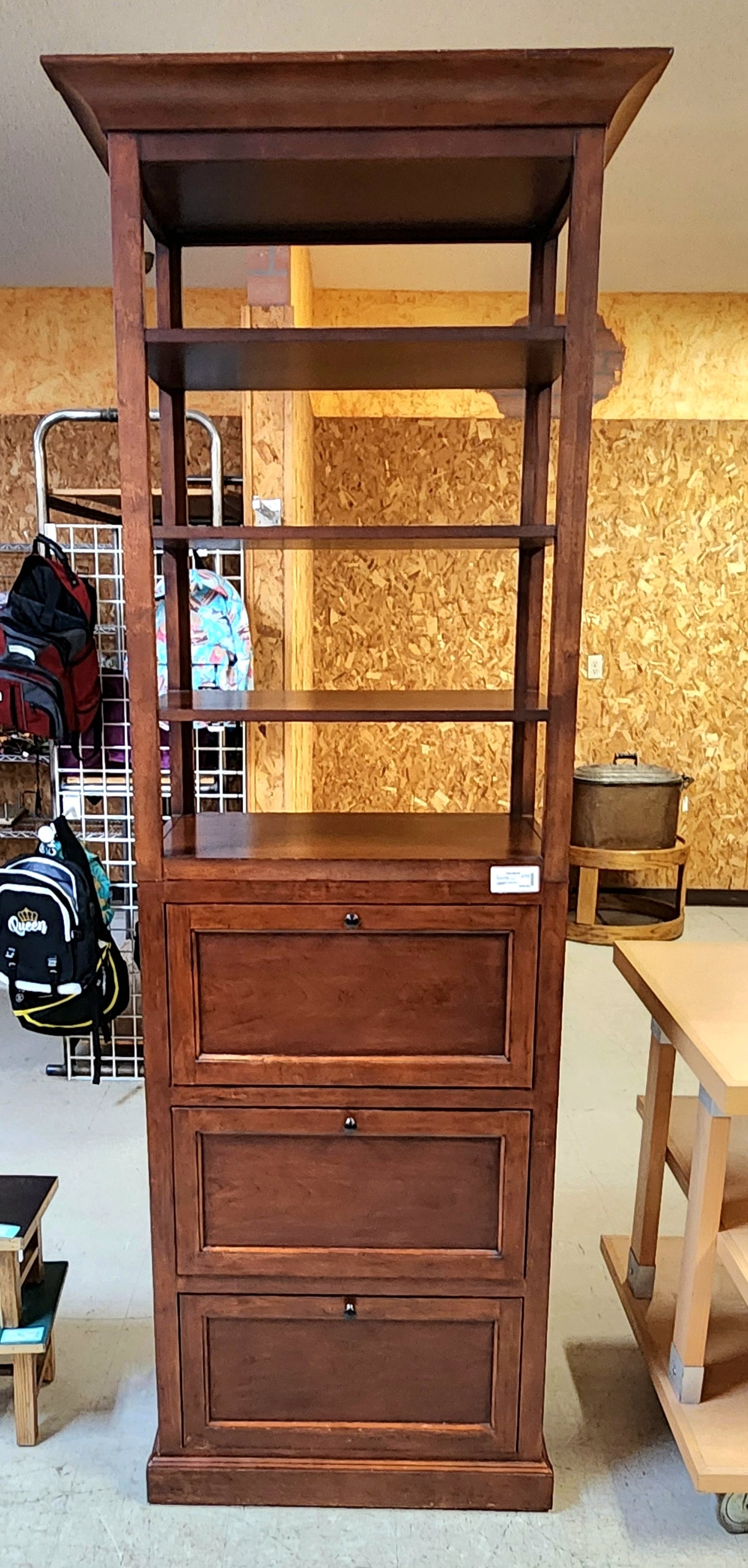 BASSETT Dark Wood FILE CABINET