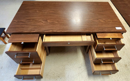 Mid Century Brown Wood DESK