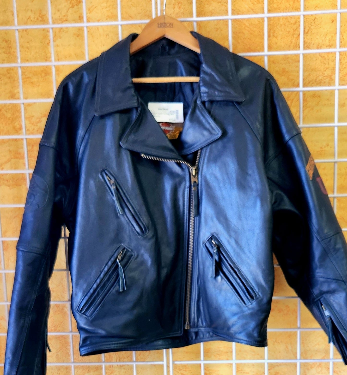 WOMEN'S HARLEY DAVIDSON Black Leather COAT