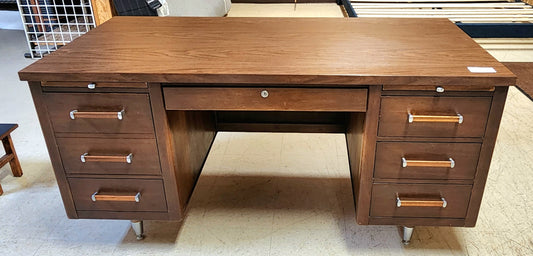 Mid Century Brown Wood DESK