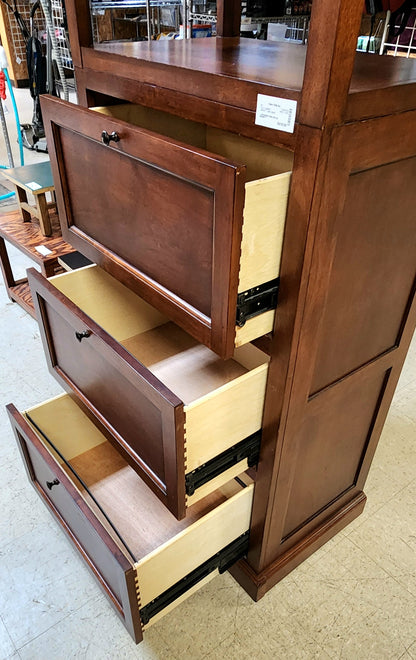 BASSETT Dark Wood FILE CABINET